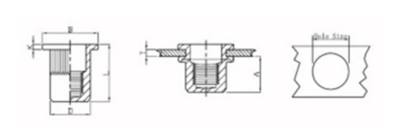 sealing rivet nut 1